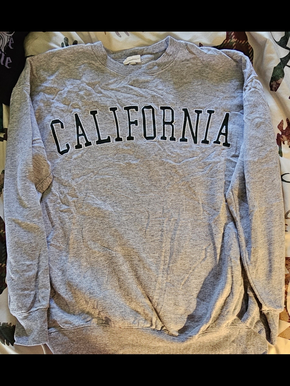 Reflex Gray 'California' Crewneck Sweatshirt